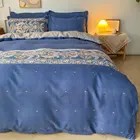 Luxury Custom Cotton Fabric Bedding set Queen King Size Flatsheet bedsheets 100% cotton duvet cover set