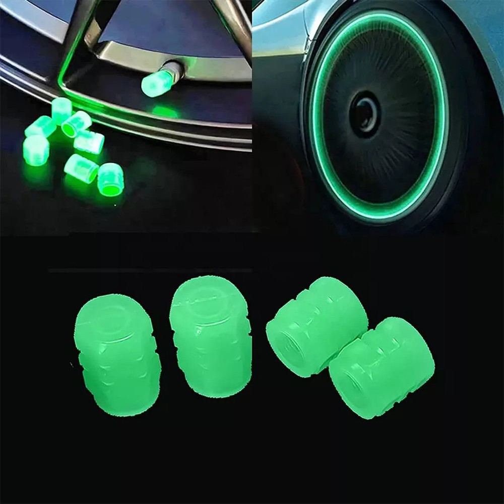 Xiejia Tire Air Valve Stem Dust Cover glow in the dark Car Tire Valve caps with custom logo