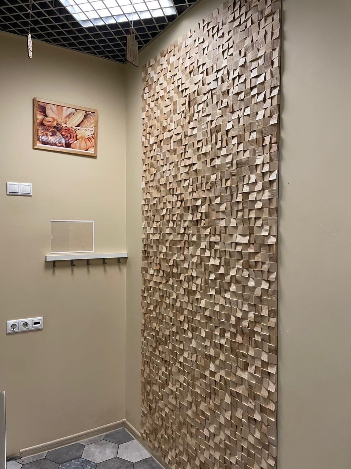 3D wall panels Splik modern decorative 3D natural wooden wall panels moisture-proof indoor wall panels