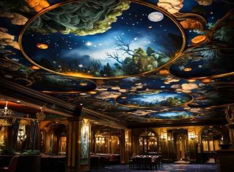 Artistic Ceiling Decoration GRG Ceilings for Hotels