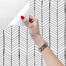 Peel and Stick Wallpaper Modern Geometric Wallpaper 17.71 in X 118 in Self-Adhesive Removable Wallpaper for Home Decoration