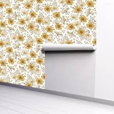 Floral Peel and Stick Wallpaper Vinyl Flower Wallpaper Vinyl Peel and Stick Wallpaper for Kitchen Cabinet Furniture